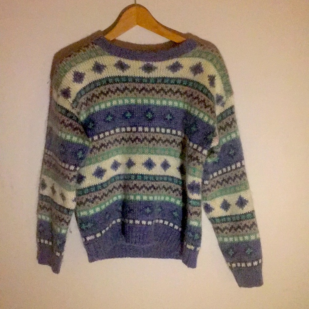 Women’s Vintage Wool Ski Sweater